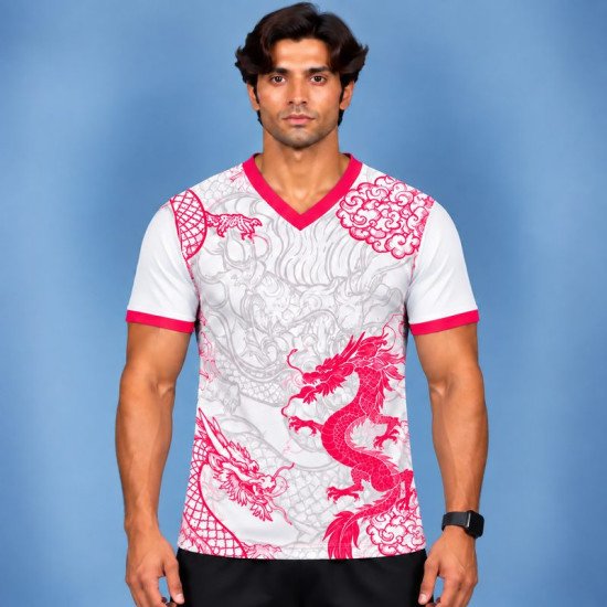 Ristrock Men's All Over Printed Polyester T-Shirt FP-D1784