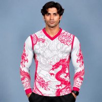 Ristrock Men's All Over Printed Polyester T-Shirt FP-D1784