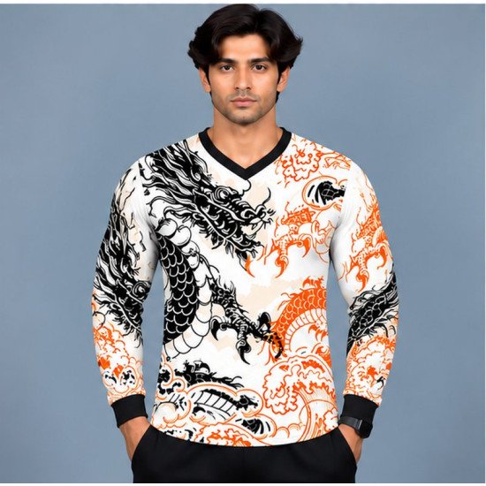 Ristrock Men's All Over Printed Polyester T-Shirt FP-D1785