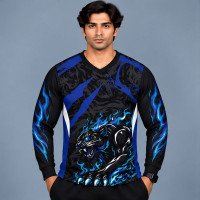 Ristrock Men's All Over Printed Polyester T-Shirt FP-D1786