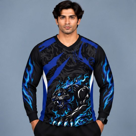 Ristrock Men's All Over Printed Polyester T-Shirt FP-D1786