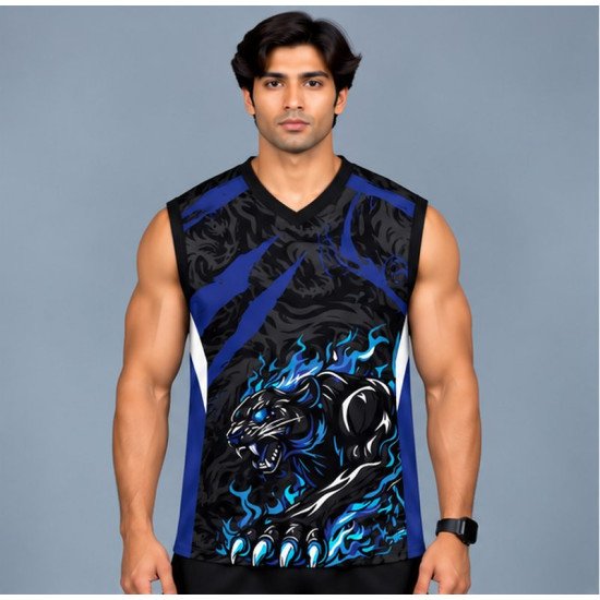 Ristrock Men's All Over Printed Polyester T-Shirt FP-D1786