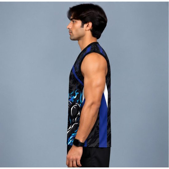 Ristrock Men's All Over Printed Polyester T-Shirt FP-D1786