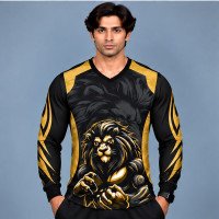 Ristrock Men's All Over Printed Polyester T-Shirt FP-D1787