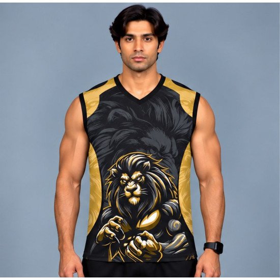 Ristrock Men's All Over Printed Polyester T-Shirt FP-D1787