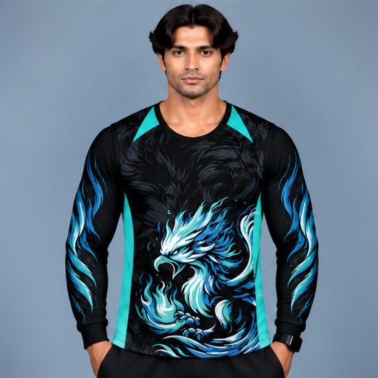 Ristrock Men's All Over Printed Polyester T-Shirt FP-D1788