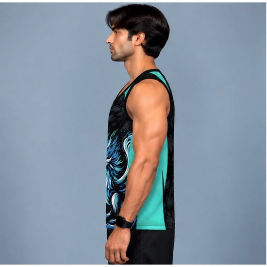 Ristrock Men's All Over Printed Polyester T-Shirt FP-D1788