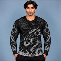 Ristrock Men's All Over Printed Polyester T-Shirt FP-D1790