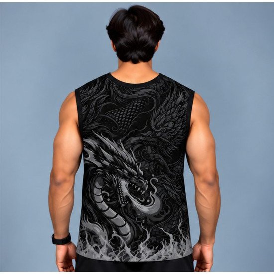 Ristrock Men's All Over Printed Polyester T-Shirt FP-D1790