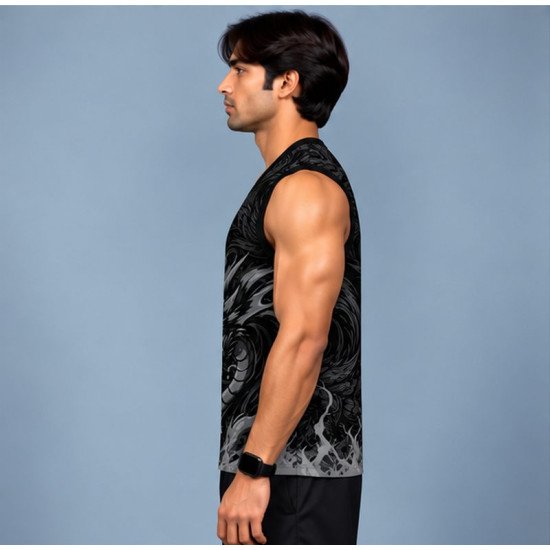 Ristrock Men's All Over Printed Polyester T-Shirt FP-D1790