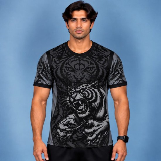 Ristrock Men's All Over Printed Polyester T-Shirt FP-D1791