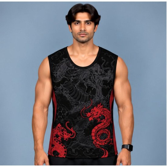 Ristrock Men's All Over Printed Polyester T-Shirt FP-D1792