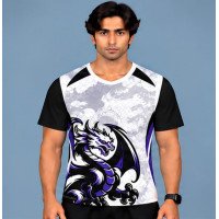 Ristrock Men's All Over Printed Polyester T-Shirt FP-D1793