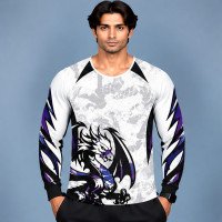 Ristrock Men's All Over Printed Polyester T-Shirt FP-D1793