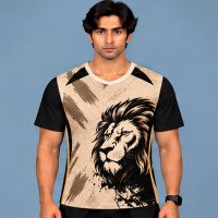 Ristrock Men's All Over Printed Polyester T-Shirt FP-D1794