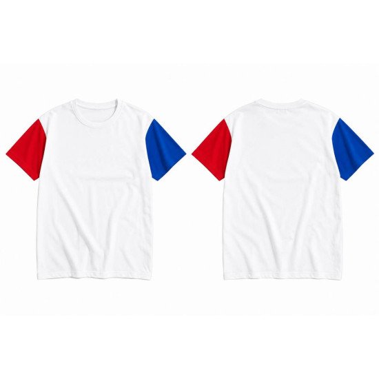 Color Block T-Shirt for Men | Stylish Casual Round Neck T-Shirt | ART NO- PATCH-D19