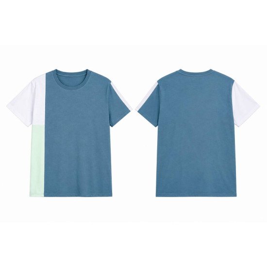 Color Block T-Shirt for Men | Stylish Casual Round Neck T-Shirt | ART NO- PATCH-D20