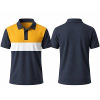 Color Block T-Shirt for Men | Stylish Casual Round Neck T-Shirt | ART NO- PATCH-D21
