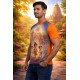Devotional Polyester Fabric T-shirt | kids Sizes Tee Available | Mens-Tee-FP-D885