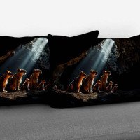 Cushion pillow Cover | Fabric Change Option | Polyester, Velvet Fabric |Dual side Printed