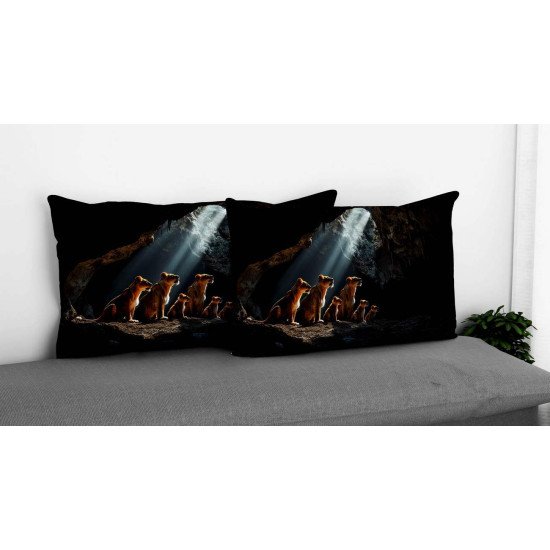 Cushion pillow Cover | Fabric Change Option | Polyester, Velvet Fabric |Dual side Printed