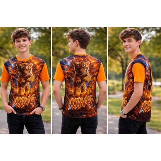 Mens Tshirt Polyester Fabric | kids Sizes Tee Available | Polyester Fabric Change Option 