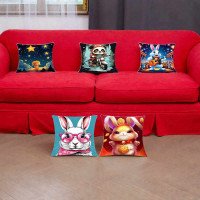 Cushion Cover All size | Cushion Fabric Change Option | Pack of 5 Home Decore Cushion Covers Only no Filler include
