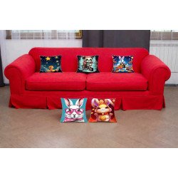 Cushion Cover All size | Cushion Fabric Change Option | Pack of 5 Home Decore Cushion Covers Only no Filler include