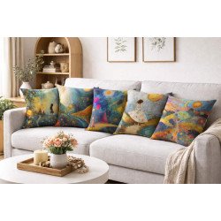 Cushion Cover All size | Cushion Fabric Change Option | Pack of 5 Home Decore Cushion Covers Only no Filler include