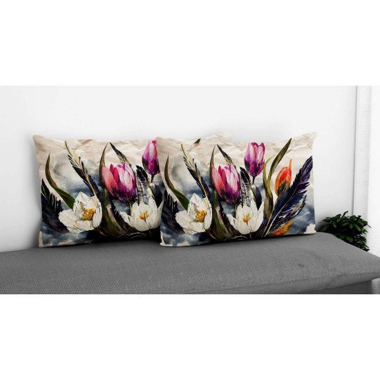 Cushion pillow Cover | Fabric Change Option | Polyester, Velvet Fabric |Dual side Printed