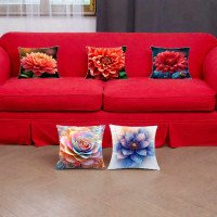 Cushion Cover All size | Cushion Fabric Change Option | Pack of 5 Home Decore Cushion Covers Only no Filler include