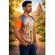 Devotional Polyester Fabric T-shirt | kids Sizes Tee Available | Mens-Tee-FP-D885