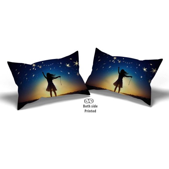 Cushion pillow Cover | Fabric Change Option | Polyester, Velvet Fabric |Dual side Printed