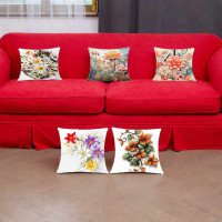 Cushion Cover All size | Cushion Fabric Change Option | Pack of 5 Home Decore Cushion Covers Only no Filler include