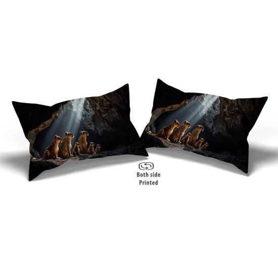 Cushion pillow Cover | Fabric Change Option | Polyester, Velvet Fabric |Dual side Printed
