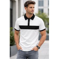 Customize Color Block T-shirt  | Plus Size Available | Matty Fabric  | Style No. Cus-Col-Block-N11