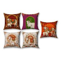 Cushion Cover All size | Cushion Fabric Change Option | Pack of 5 Home Decore Cushion Covers Only no Filler include