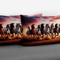 Cushion pillow Cover | Fabric Change Option | Polyester, Velvet Fabric |Dual side Printed