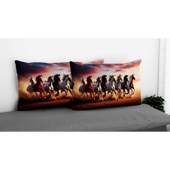 Cushion pillow Cover | Fabric Change Option | Polyester, Velvet Fabric |Dual side Printed
