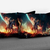 Cushion pillow Cover | Fabric Change Option | Polyester, Velvet Fabric |Dual side Printed