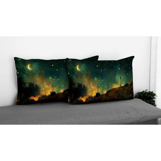 Cushion pillow Cover | Fabric Change Option | Polyester, Velvet Fabric |Dual side Printed