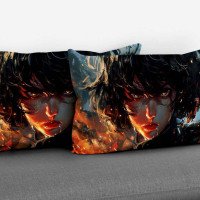 Cushion pillow Cover | Fabric Change Option | Polyester, Velvet Fabric |Dual side Printed