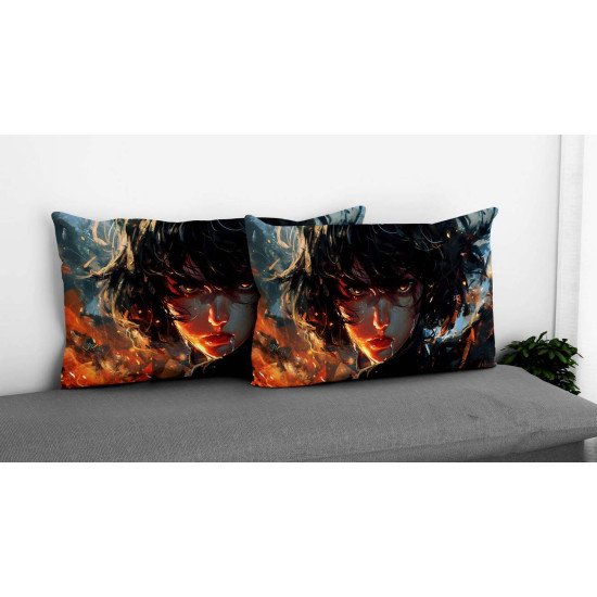 Cushion pillow Cover | Fabric Change Option | Polyester, Velvet Fabric |Dual side Printed