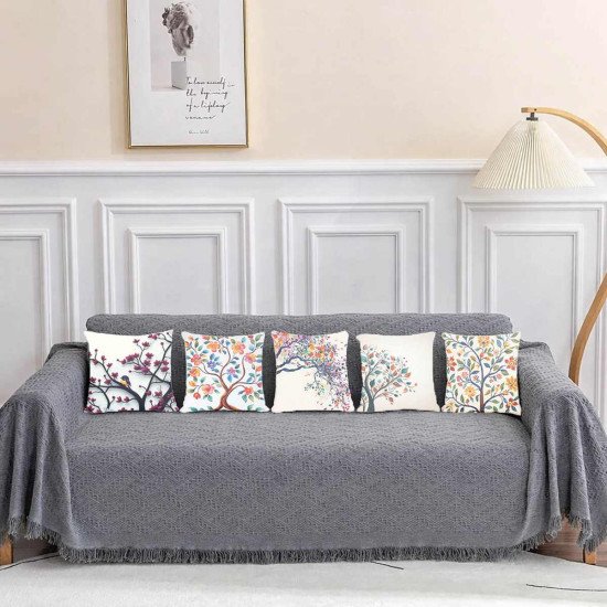 Cushion Cover All size | Cushion Fabric Change Option | Pack of 5 Home Decore Cushion Covers Only no Filler include