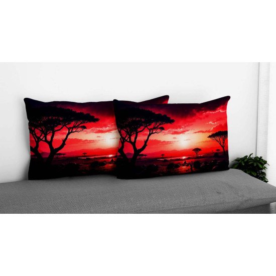 Cushion pillow Cover | Fabric Change Option | Polyester, Velvet Fabric |Dual side Printed