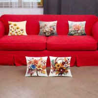 Cushion Cover All size | Cushion Fabric Change Option | Pack of 5 Home Decore Cushion Covers Only no Filler include