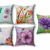 Cushion Cover All size | Cushion Fabric Change Option | Pack of 5 Home Decore Cushion Covers Only no Filler include