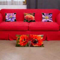 Cushion Cover All size | Cushion Fabric Change Option | Pack of 5 Home Decore Cushion Covers Only no Filler include