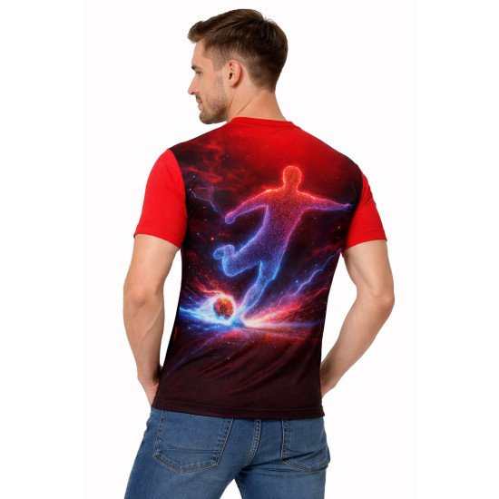 Mens Tshirt Polyester Fabric | kids Sizes Tee Available | Polyester Fabric Change Option 