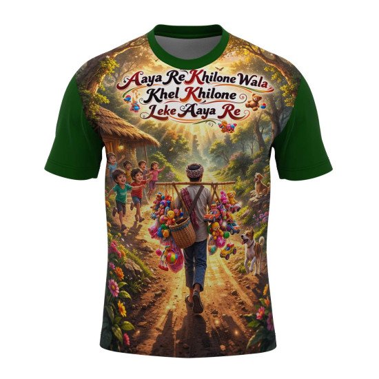 Mens Tshirt Polyester Fabric | kids Sizes Tee Available | Polyester Fabric Change Option 